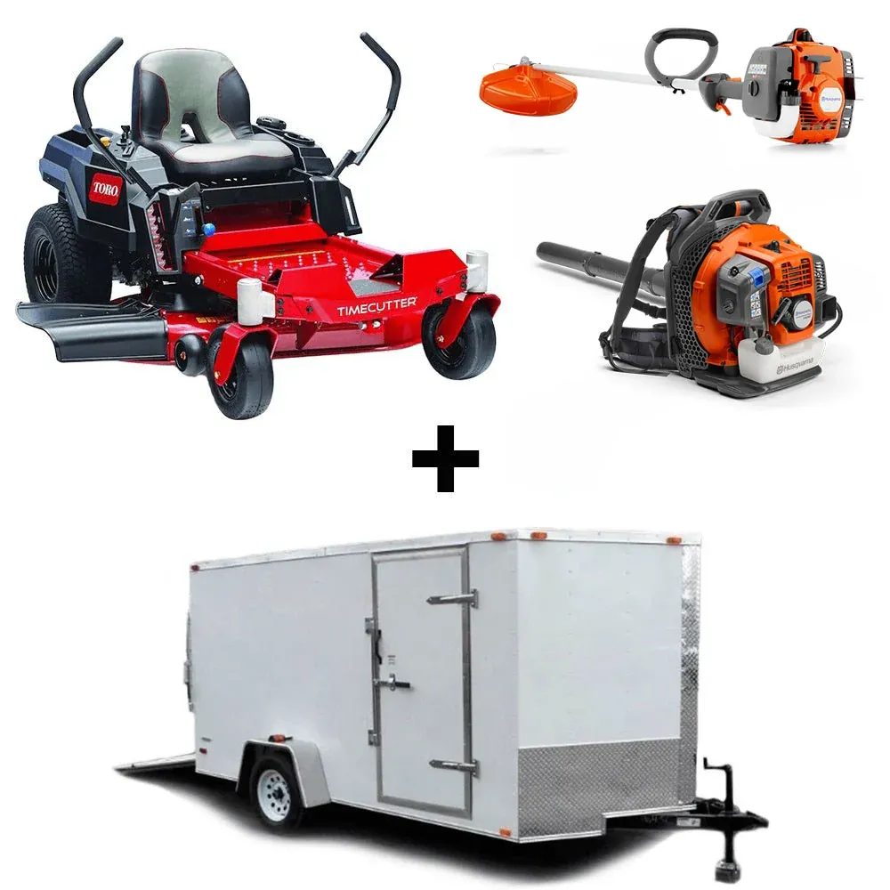 Toro 75748 42" TimeCutter Zero Turn Mower Util Trailer Handheld Bundle