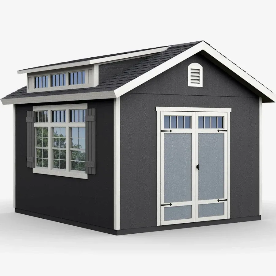 Installation Included Madison Wood Storage Shed
