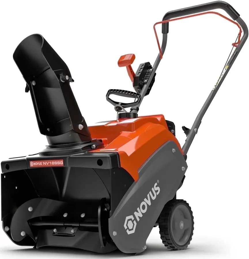 Novus Single Stage Gas Snow Blower 18 inch with 190 Remote Chute Control